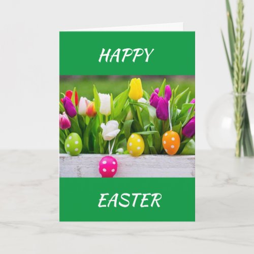 HAPPY EASTER  HAPPY SPRING EASTER CARD