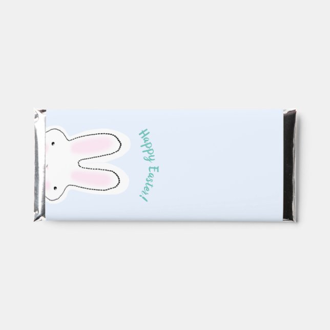 Happy Easter Happy Spring funny bunny custom cute Hershey Bar Favors (Front)