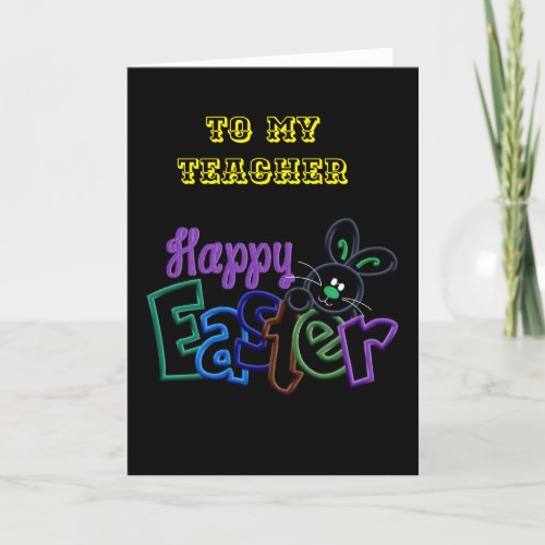 HAPPY EASTER HAPPY SPRING HAPPY EVERYTHING CARD