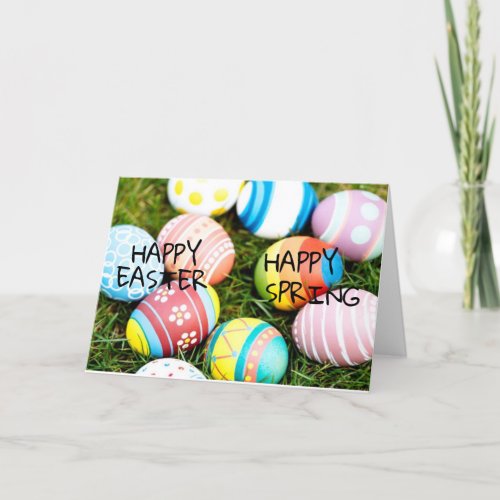 HAPPY EASTER HAPPY SPRING HAPPY EVERYTHING HOLIDAY CARD