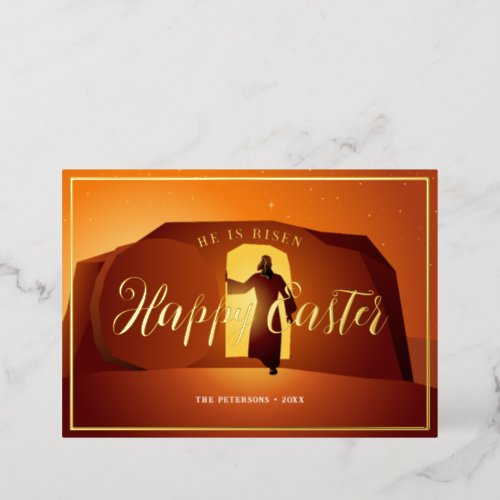 Happy Easter  He Is Risen Greeting Card