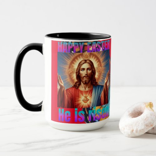 Happy Easter He is risen photo Christ T_Shirt  Mug