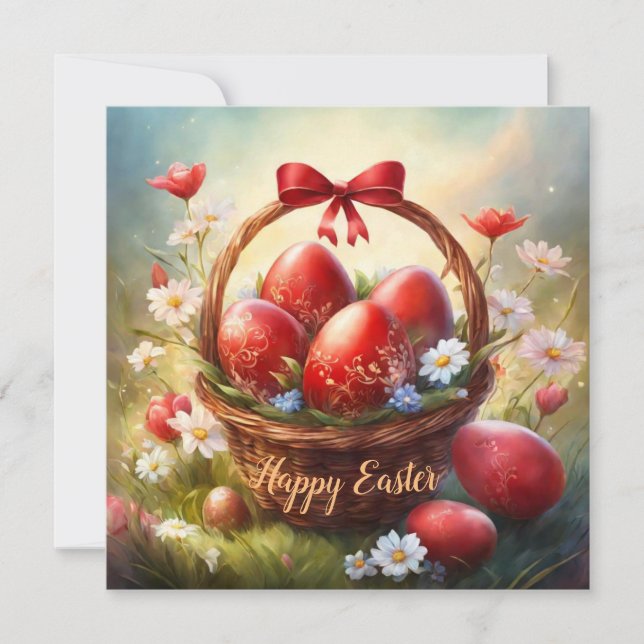Happy Easter Holiday Card (Front)