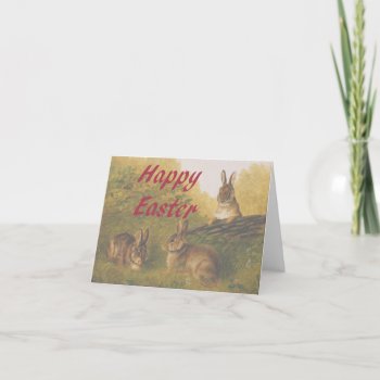 Happy Easter Holiday Card by InthePast at Zazzle