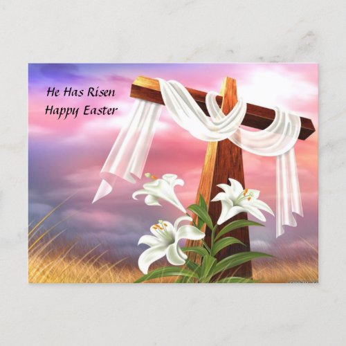Happy Easter Holiday Postcard