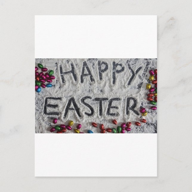 happy easter holiday postcard (Front)