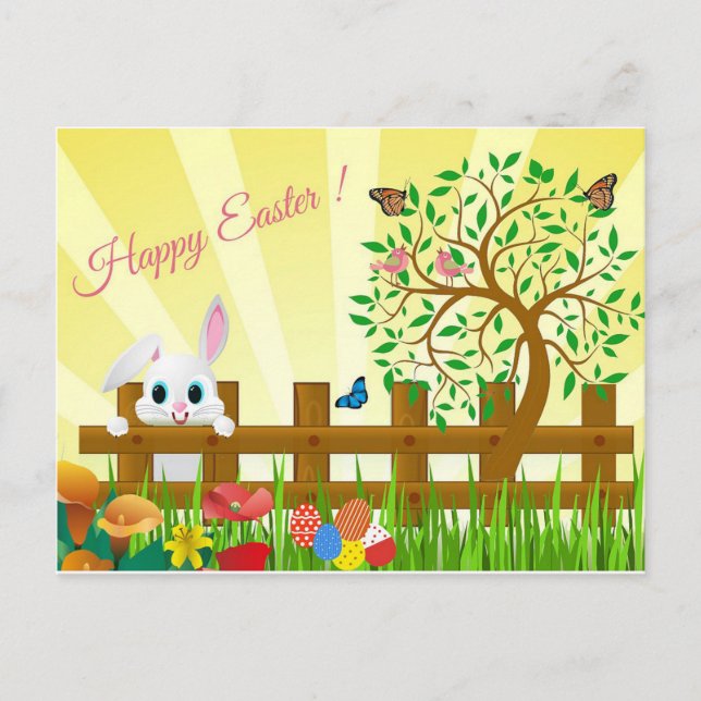 Happy Easter Holiday Postcard (Front)