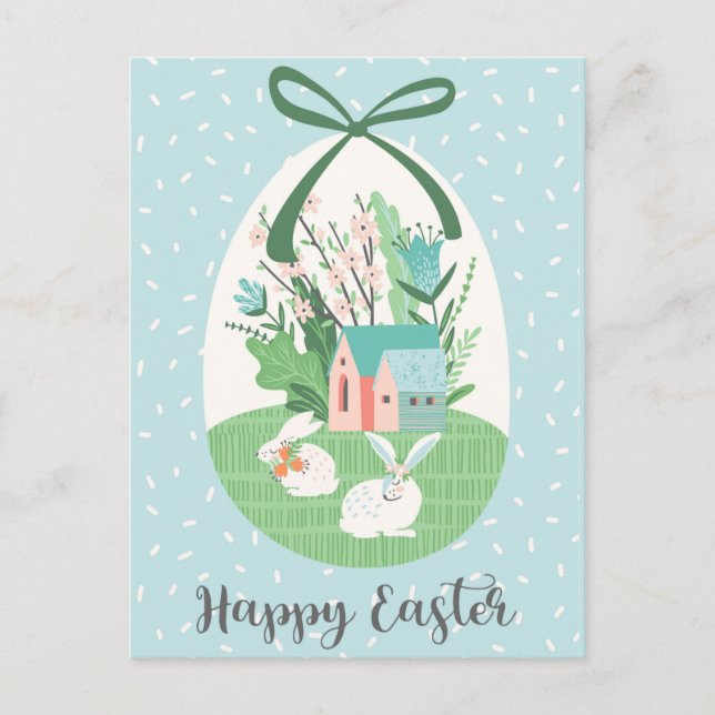Happy Easter  Holiday Postcard (Front)