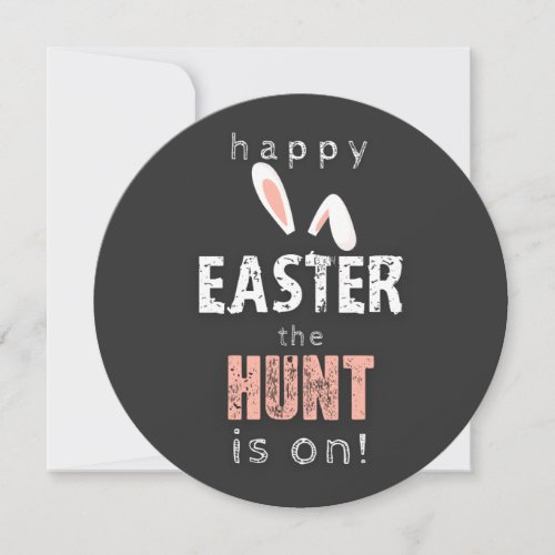 Happy Easter_ Hopping Your Easter is Extra Hoppy Invitation