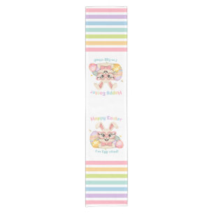 Happy Easter I'm Egg-cited Bunny  Short Table Runner
