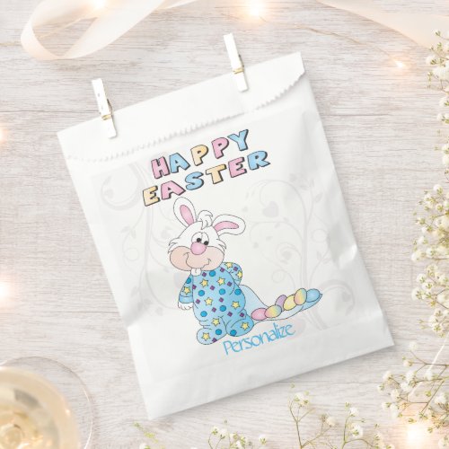 Happy Easter in Baby Blue _ DIY Text  Favor Bag