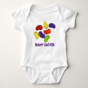 Happy Easter Jelly Bean Rainbow Jellybeans Beans Baby Bodysuit