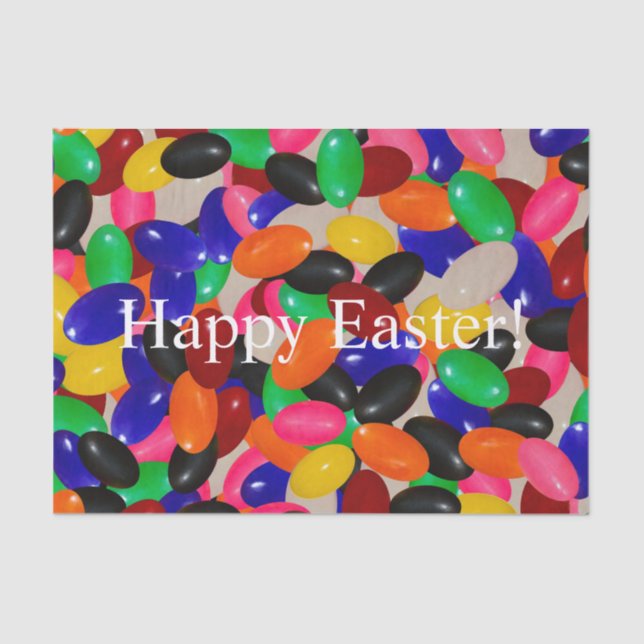 Happy Easter! Jelly Bean Tissue Paper Gift (Front)