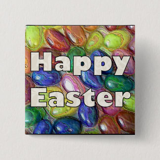 Happy Easter Jelly Beans Button