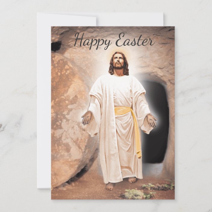 Happy Easter - Jesus is Risen Holiday Card | Zazzle.com