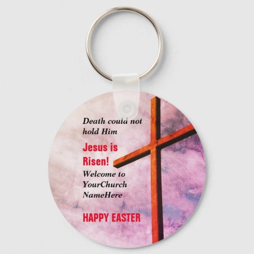 HAPPY EASTER  Jesus is Risen Keychain