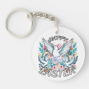 Happy Easter Keychain