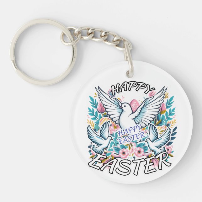 Happy Easter Keychain (Front)