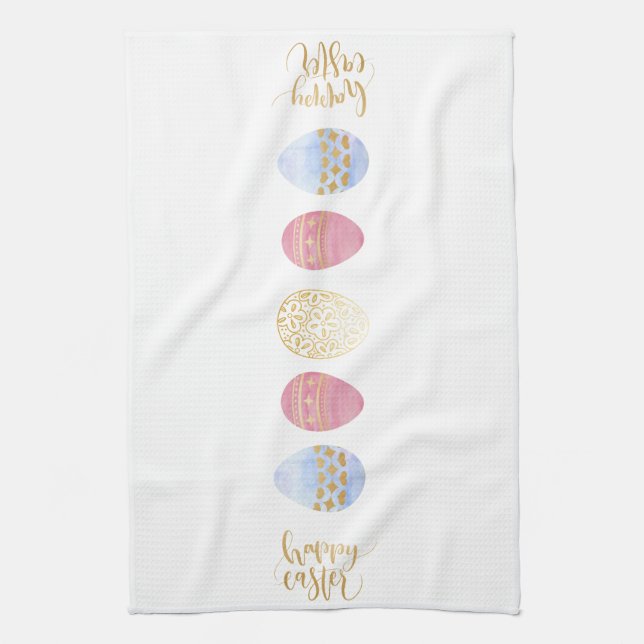 Happy Easter Kitchen Towel (Vertical)