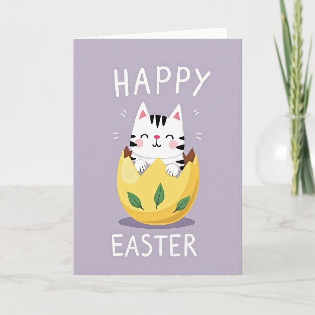 Happy Easter Kitty Card (Front)