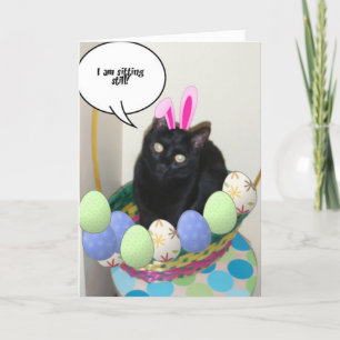 Happy Easter Kitty Holiday Card