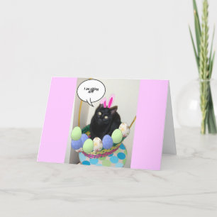 Happy Easter Kitty Holiday Card