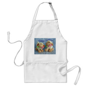 Happy Easter Lambs Adult Apron