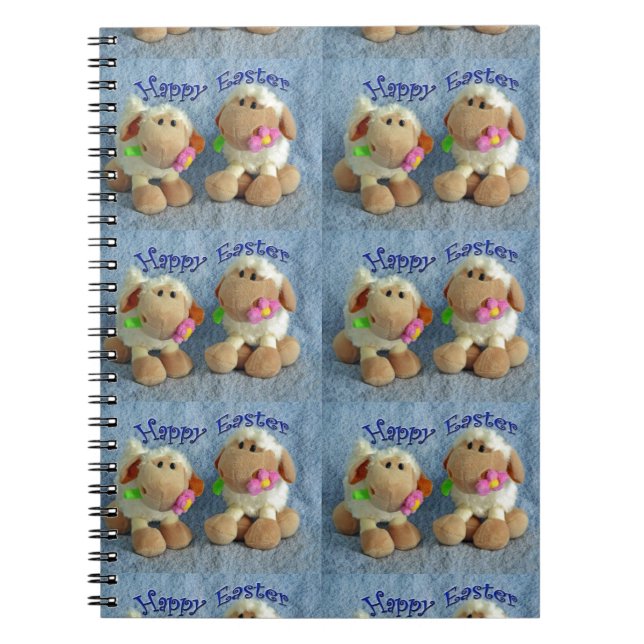 Happy Easter Lambs Notebook (Front)