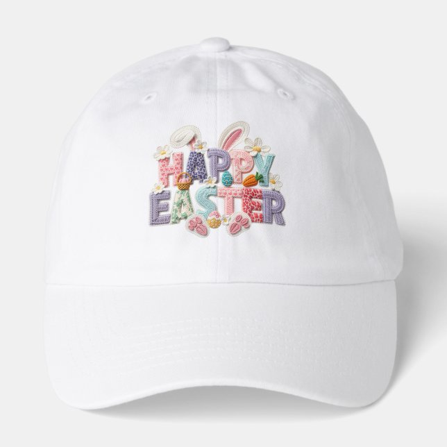 Happy Easter "Latch Yarn" Hat (Front)