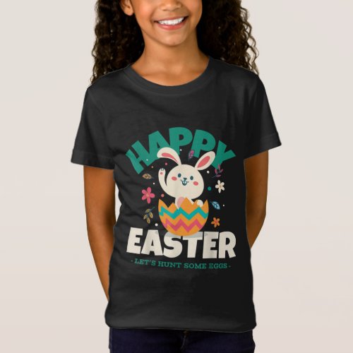 Happy Easter Lets Hunt Some Eggs  T_Shirt