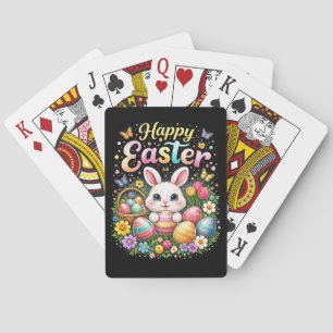 Happy Easter Little Bunny Poker Cards