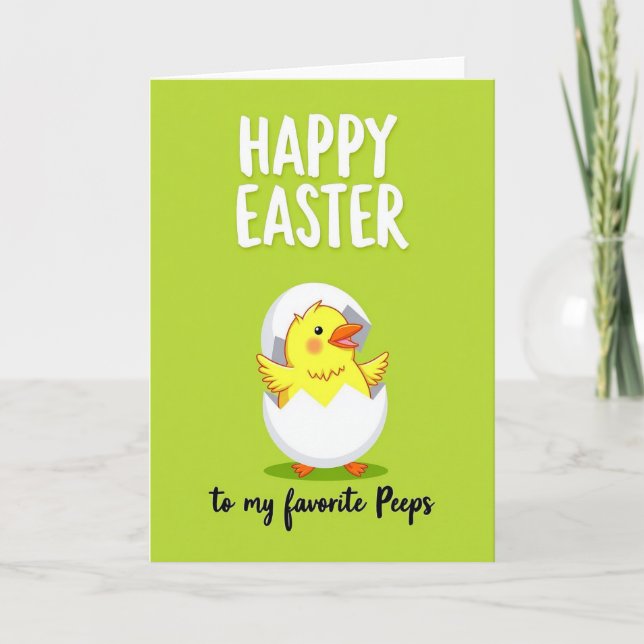 Happy Easter Little Chick Card (Front)