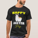 Happy Easter Llama in Egg Easter Day  Happy Easter T-Shirt