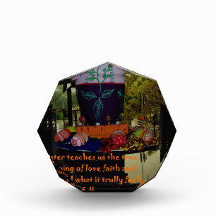 Happy Easter Love Faith and Hope Wishes Acrylic Award