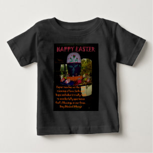 Happy Easter Love Faith and Hope Wishes Baby T-Shirt