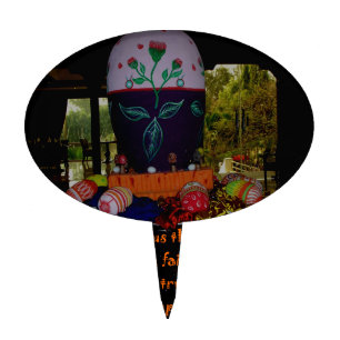 Happy Easter Love Faith and Hope Wishes Cake Topper