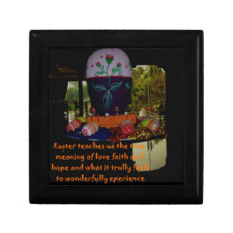 Happy Easter Love Faith and Hope Wishes Keepsake Box