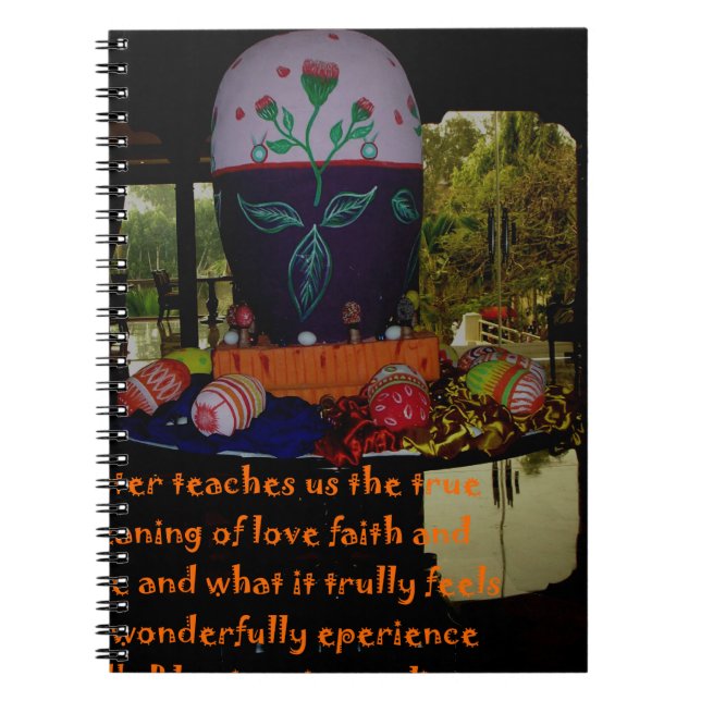 Happy Easter Love Faith and Hope Wishes Notebook (Front)