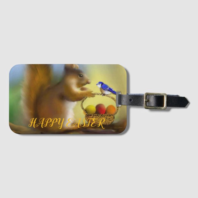 HAPPY EASTER LUGGAGE TAG (Front Horizontal)