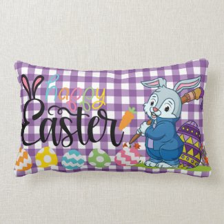 Happy Easter Lumbar Pillow