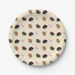 Happy Easter Maltipoo Dogs Paper Plates