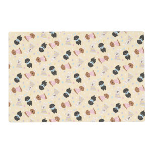 Happy Easter Maltipoo Dogs Placemat
