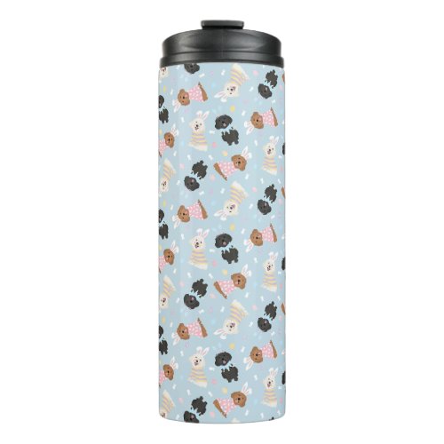 Happy Easter Maltipoo Dogs Thermal Tumbler