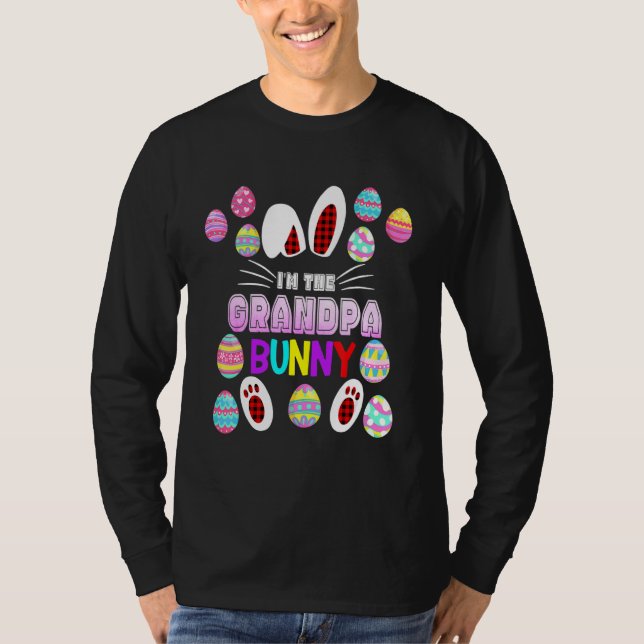 Happy Easter Matching Bunny Family Crew Grandpa Bu T-Shirt (Front)