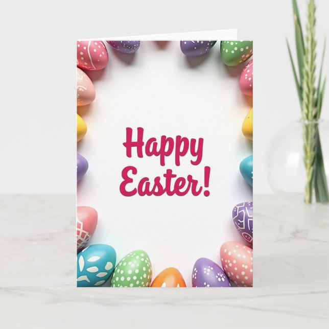 Happy Easter Message Card (Front)
