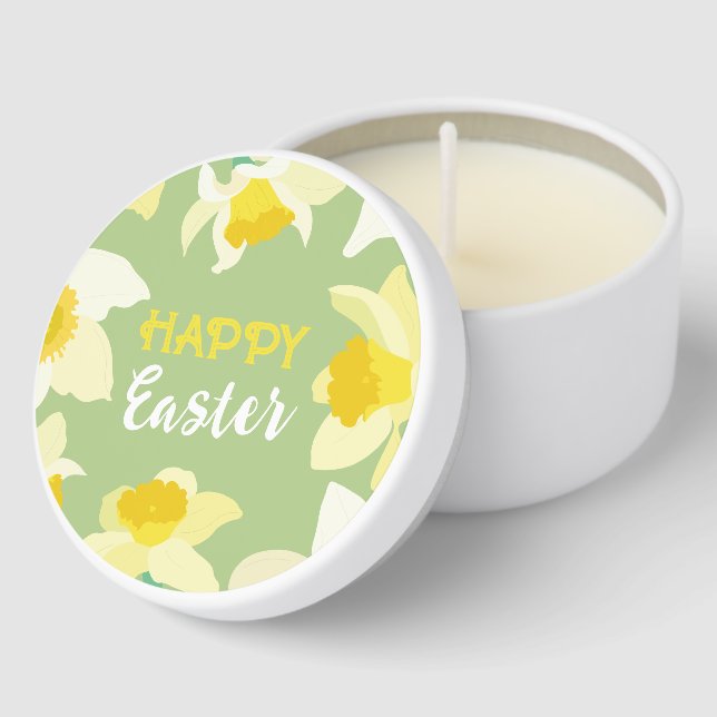 Happy Easter. Mini Candle Favors (Corner)