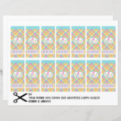 Happy Easter Mini Candy Chocolate Bar Wrappers DIY (Front/Back)