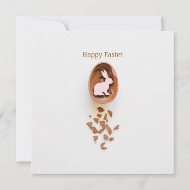 Happy Easter minimalistic elegant Holiday Card (Front)