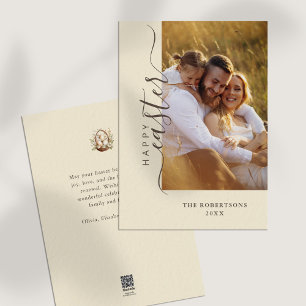 Happy Easter Modern Minimalist Greeting Card