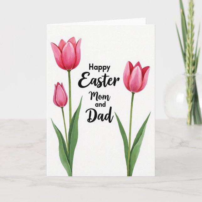 Happy Easter Mom And Dad Card (Front)